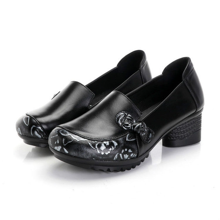 Mid-heel Soft-back Comfort Shoes, Shoes Size:40