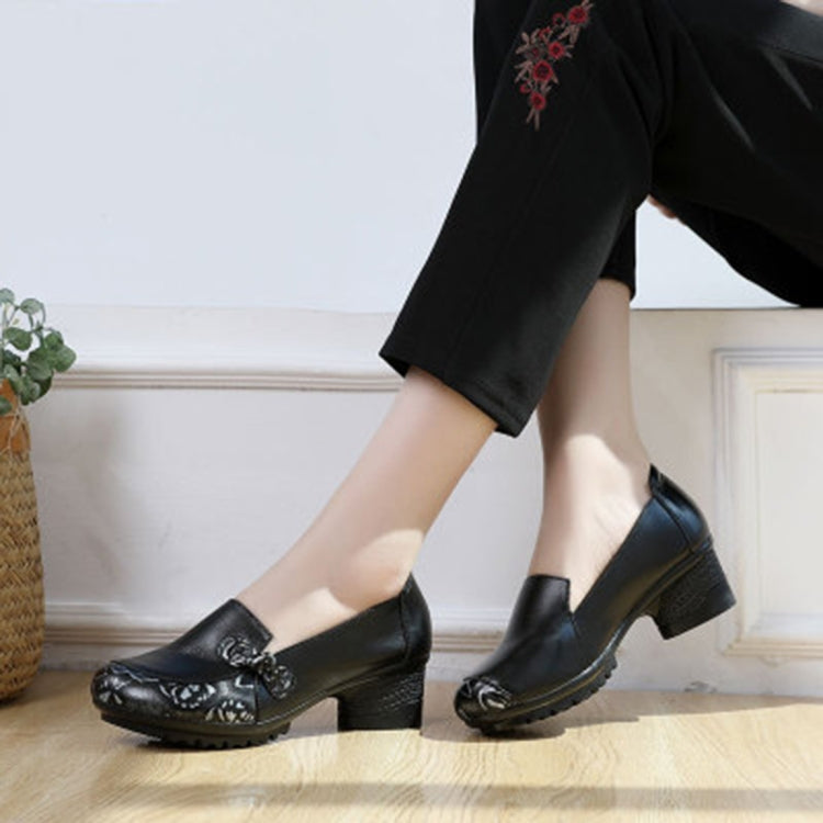 Mid-heel Soft-back Comfort Shoes, Shoes Size:41