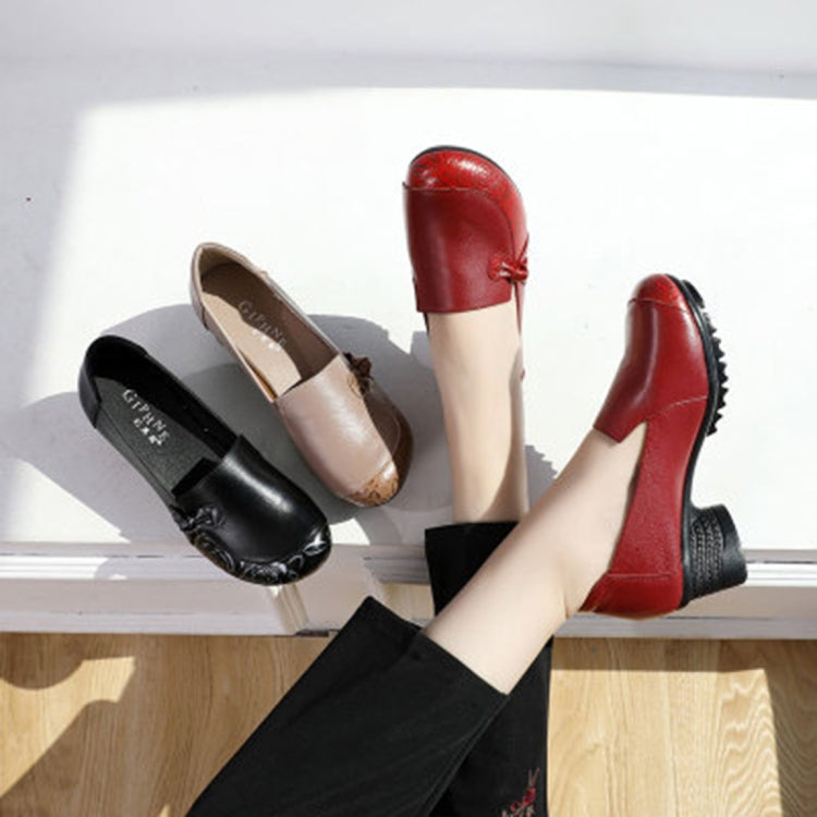 Mid-heel Soft-back Comfort Shoes, Shoes Size:41