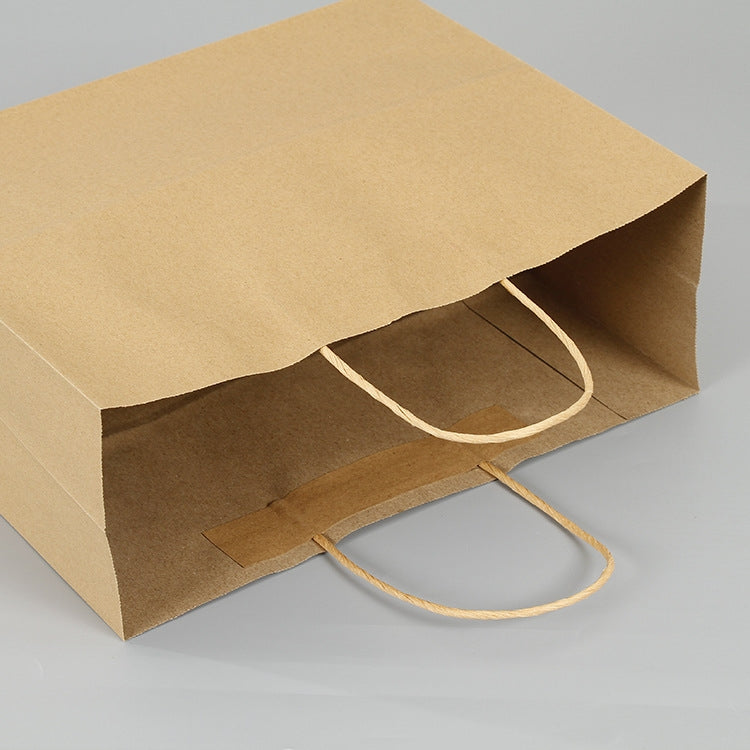 10 PCS Elegant Kraft Paper Bag With Handles for Wedding/Birthday Party/Jewelry/Clothes, Size:32x25x11cm