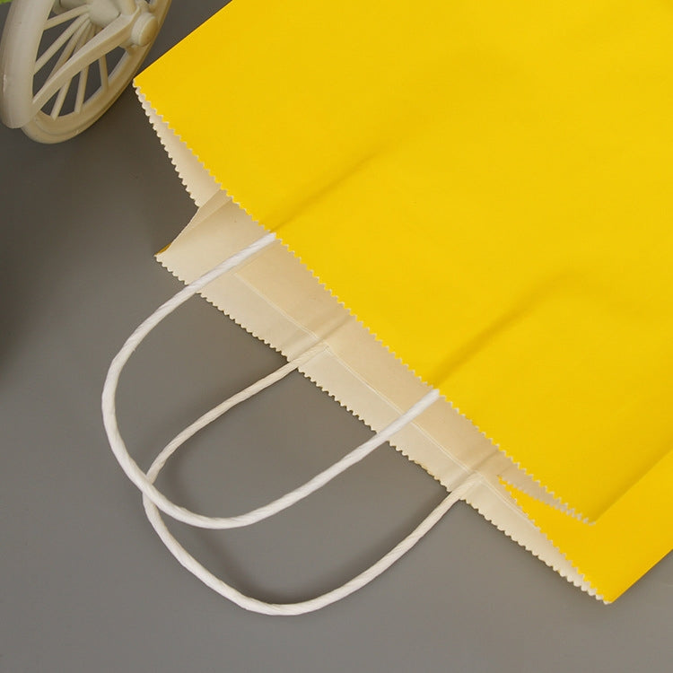 10 PCS Elegant Kraft Paper Bag With Handles for Wedding/Birthday Party/Jewelry/Clothes, Size:32x25x11cm