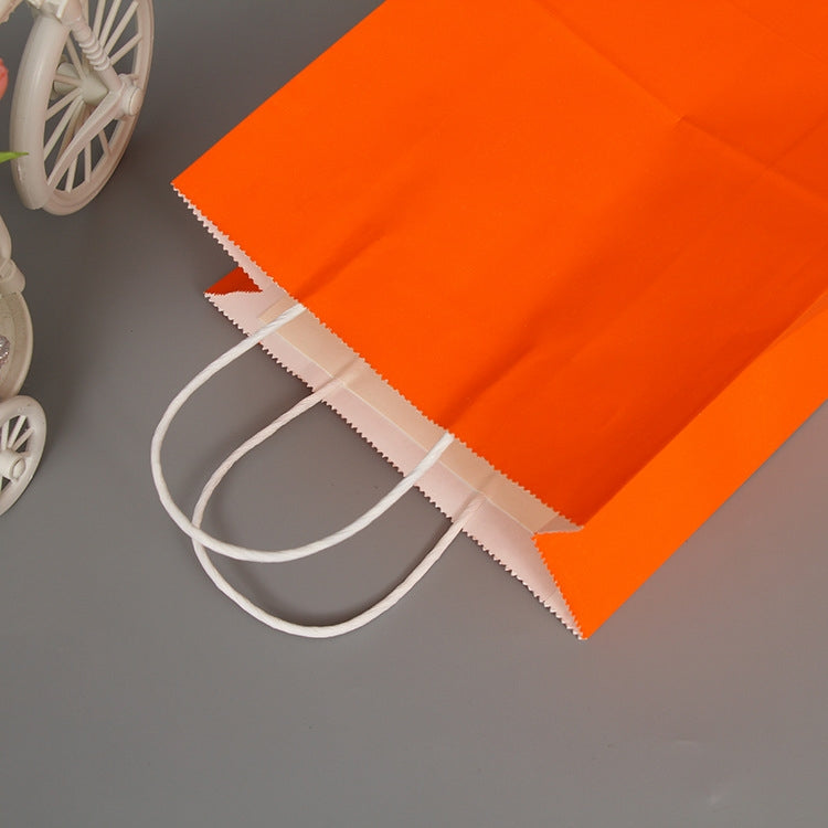 10 PCS Elegant Kraft Paper Bag With Handles for Wedding/Birthday Party/Jewelry/Clothes, Size:32x25x11cm