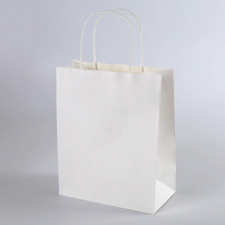 10 PCS Elegant Kraft Paper Bag With Handles for Wedding/Birthday Party/Jewelry/Clothes, Size:32x25x11cm
