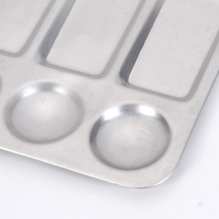 2 PCS 12-hole Auminum Plate Art Supplies Long Color Palette Pigment Painting Tools