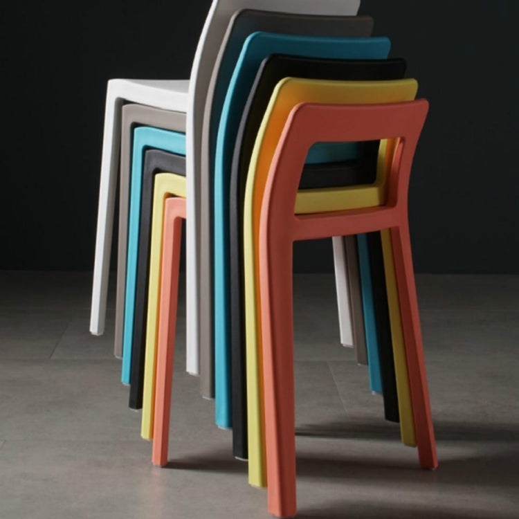 Creative Plastic Stool Home Square Stool Back Stool