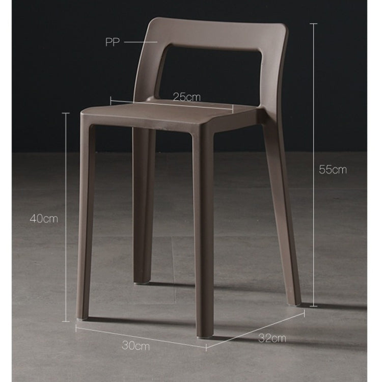 Creative Plastic Stool Home Square Stool Back Stool