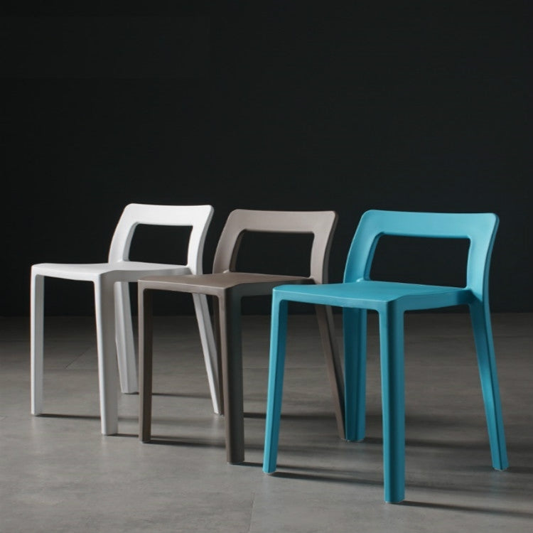 Creative Plastic Stool Home Square Stool Back Stool