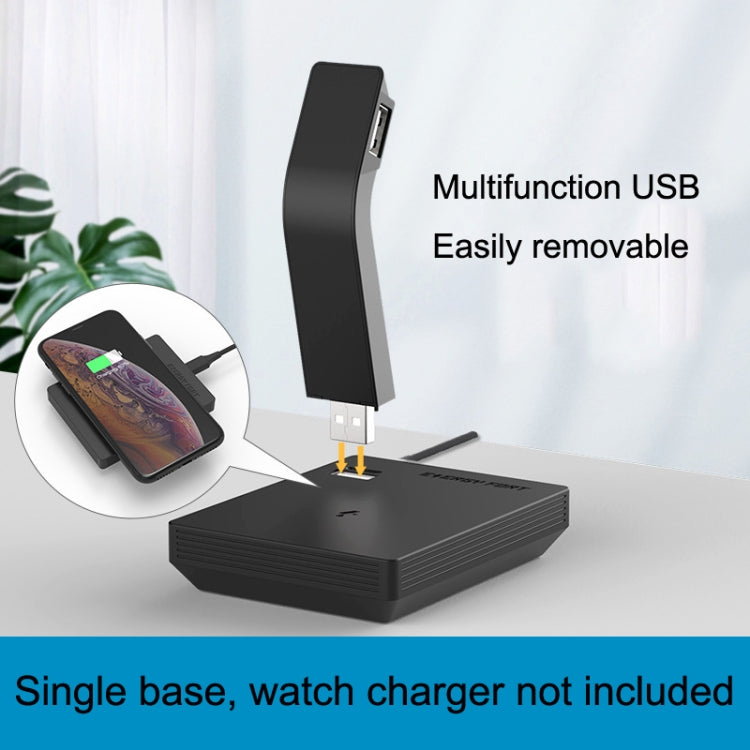 Earphone Phone Wireless Charger Base(Black)