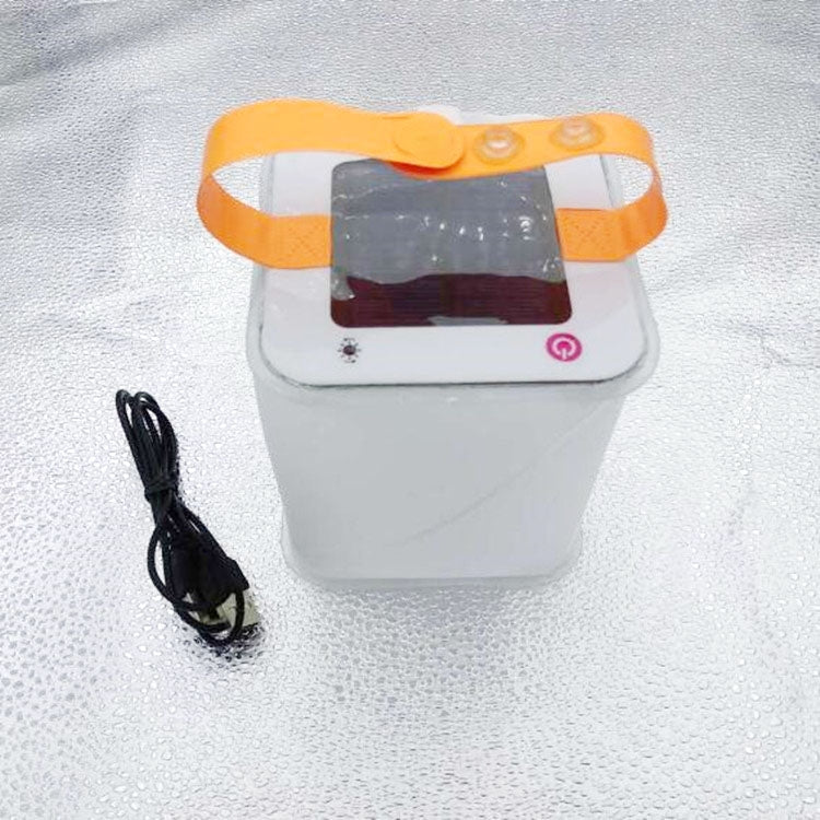 Outdoor LED Camping Light Solar Inflatable Light Waterproof Folding Portable Emergency Light(White)