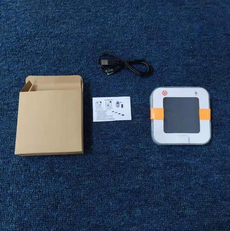 Outdoor LED Camping Light Solar Inflatable Light Waterproof Folding Portable Emergency Light(White)