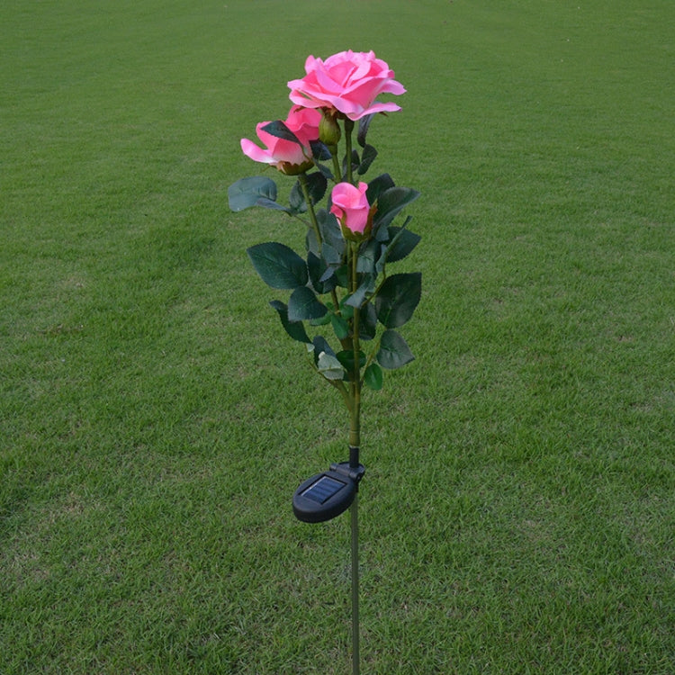 Solar LED Artificial Rose Lantern Garden Decoration Lawn Lamp