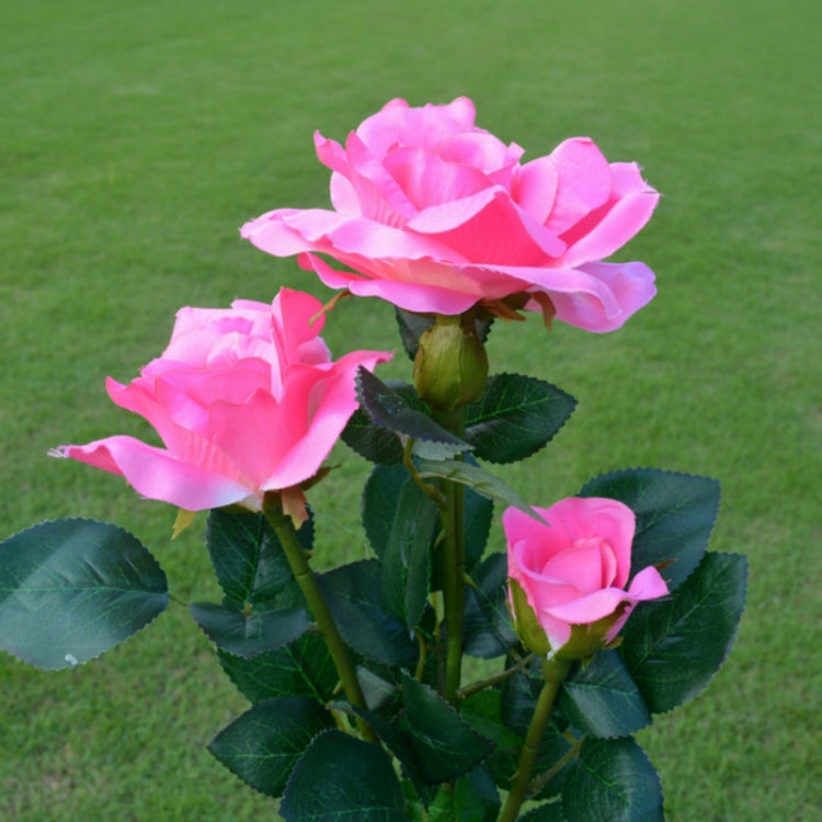 Solar LED Artificial Rose Lantern Garden Decoration Lawn Lamp