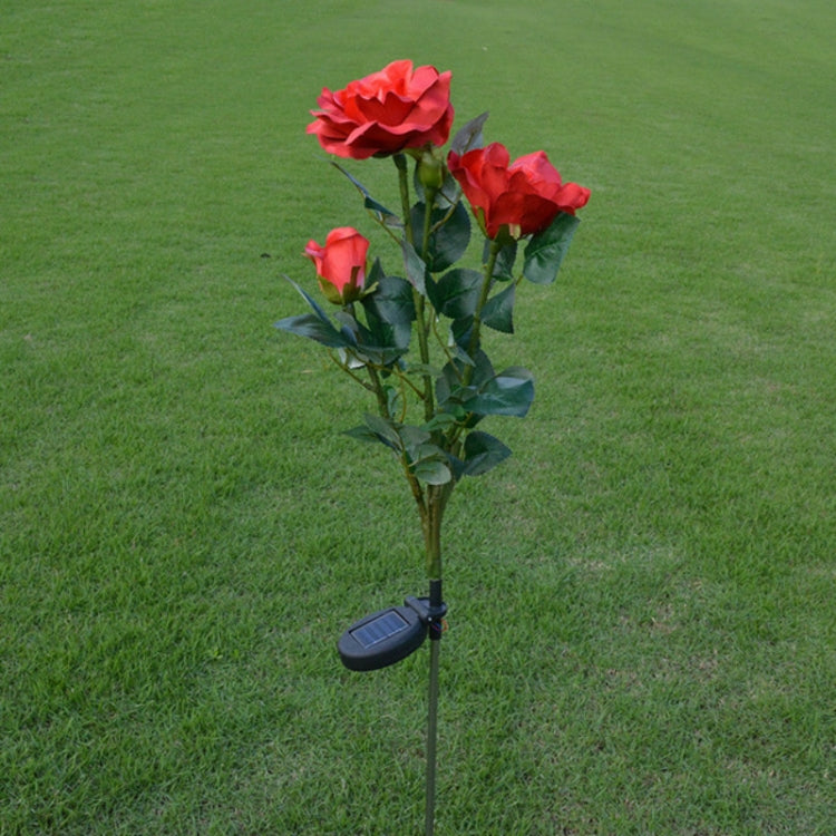 Solar LED Artificial Rose Lantern Garden Decoration Lawn Lamp