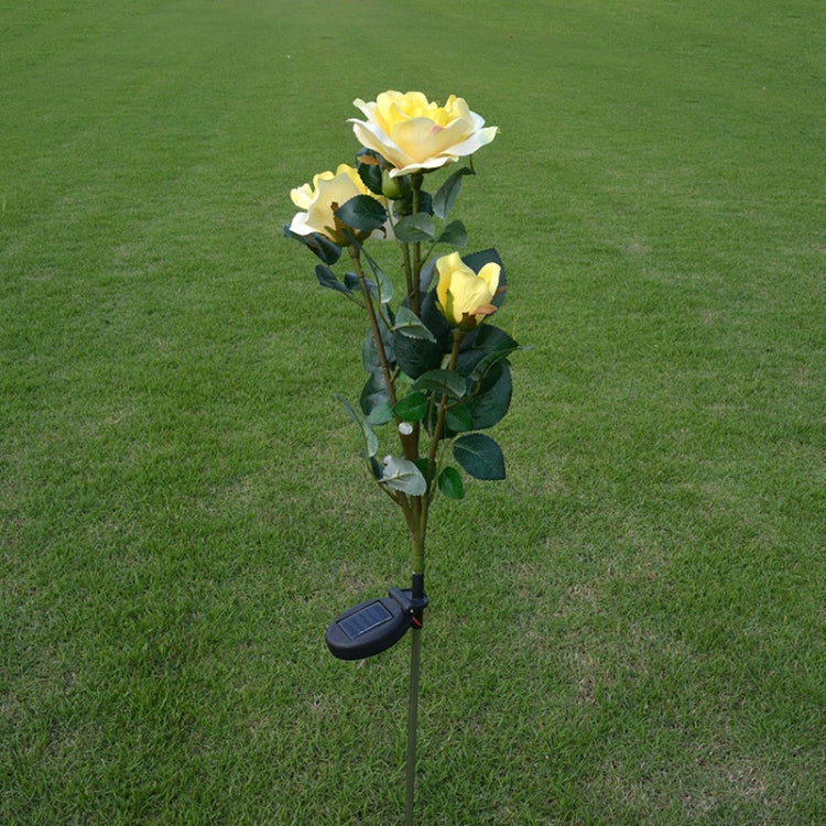 Solar LED Artificial Rose Lantern Garden Decoration Lawn Lamp