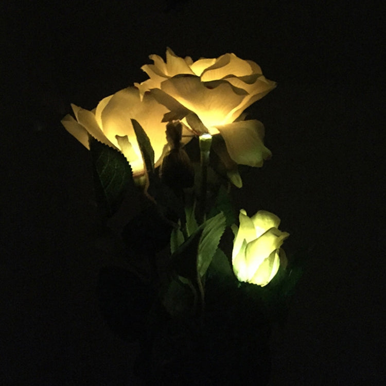 Solar LED Artificial Rose Lantern Garden Decoration Lawn Lamp