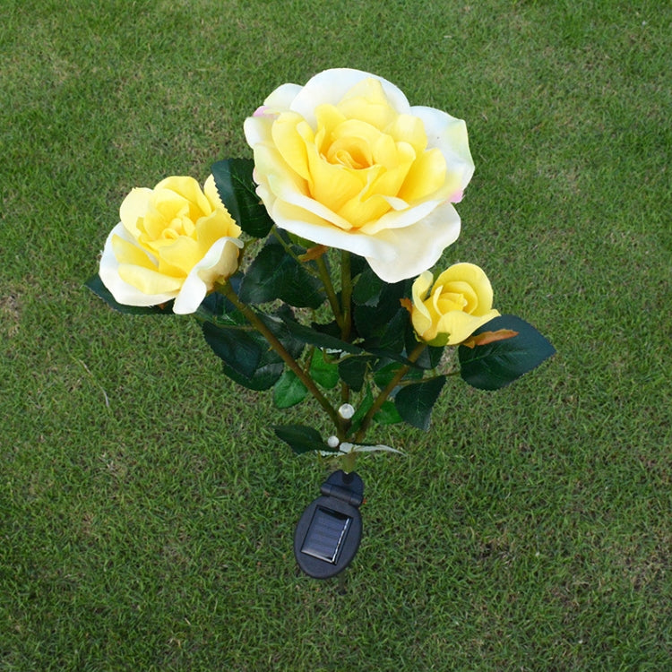 Solar LED Artificial Rose Lantern Garden Decoration Lawn Lamp