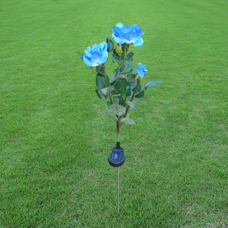 Solar LED Artificial Rose Lantern Garden Decoration Lawn Lamp