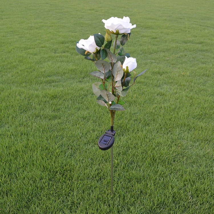 Solar LED Artificial Rose Lantern Garden Decoration Lawn Lamp