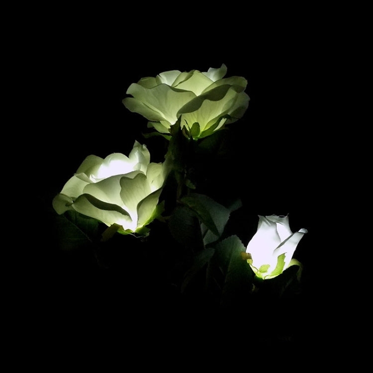 Solar LED Artificial Rose Lantern Garden Decoration Lawn Lamp