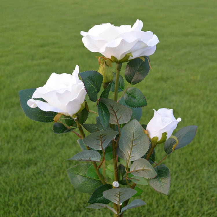 Solar LED Artificial Rose Lantern Garden Decoration Lawn Lamp