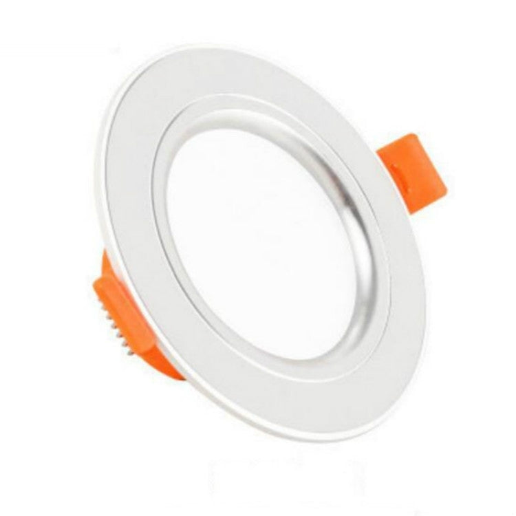 LED Embedded Simple Lamp Ceiling Small Household 3w Spotlight Ceiling Hole Lamp Living Room Bucket, Color:Silver-White, Power:3W