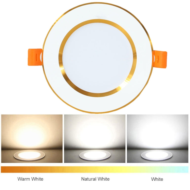 LED Embedded Simple Lamp Ceiling Small Household 3w Spotlight Ceiling Hole Lamp Living Room Bucket, Color:Silver-White, Power:3W