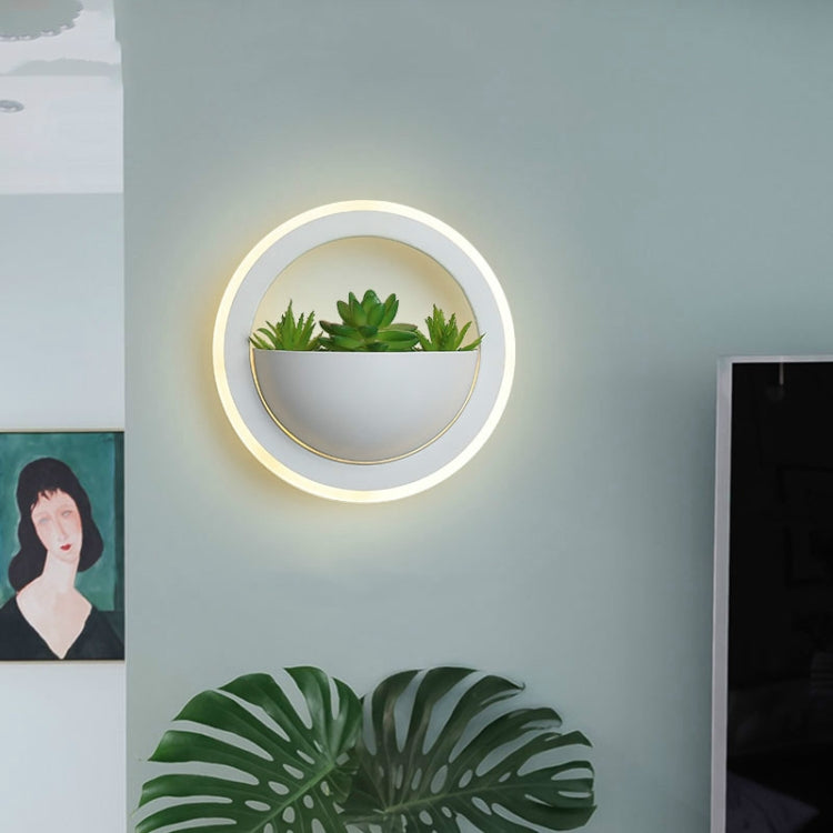 LED Bedside Simple Staircase Corridor Aisle Hotel Decorative Plant Art Wall Lamp