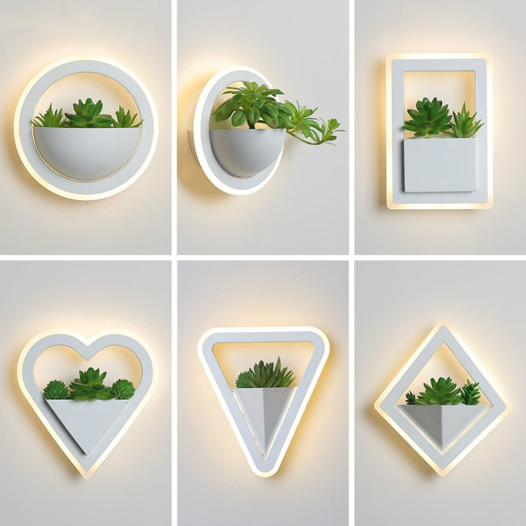 LED Bedside Simple Staircase Corridor Aisle Hotel Decorative Plant Art Wall Lamp