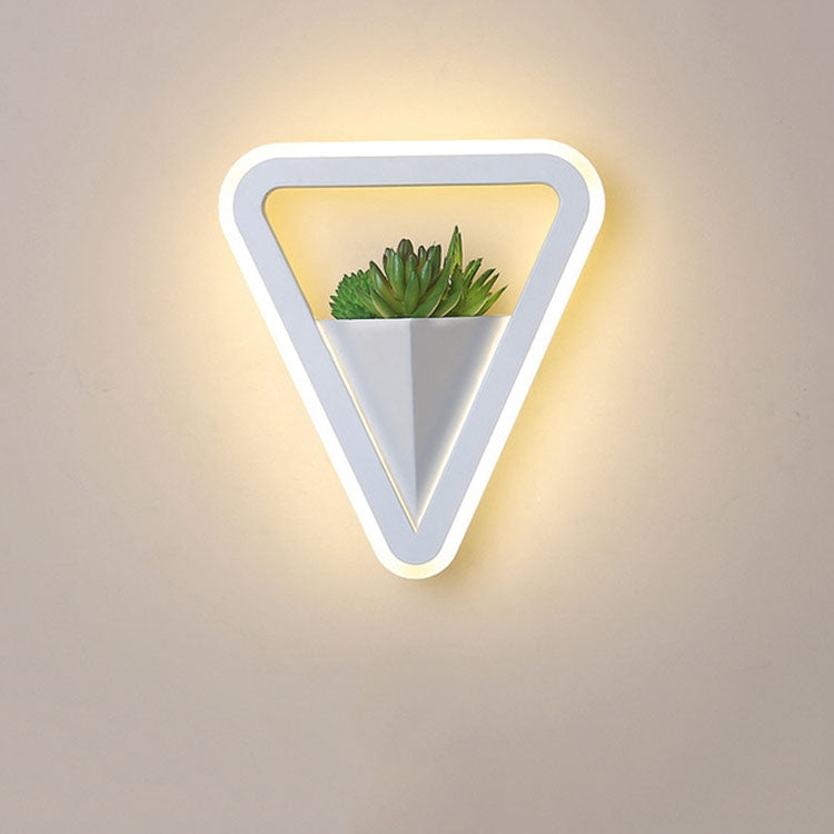 LED Bedside Simple Staircase Corridor Aisle Hotel Decorative Plant Art Wall Lamp