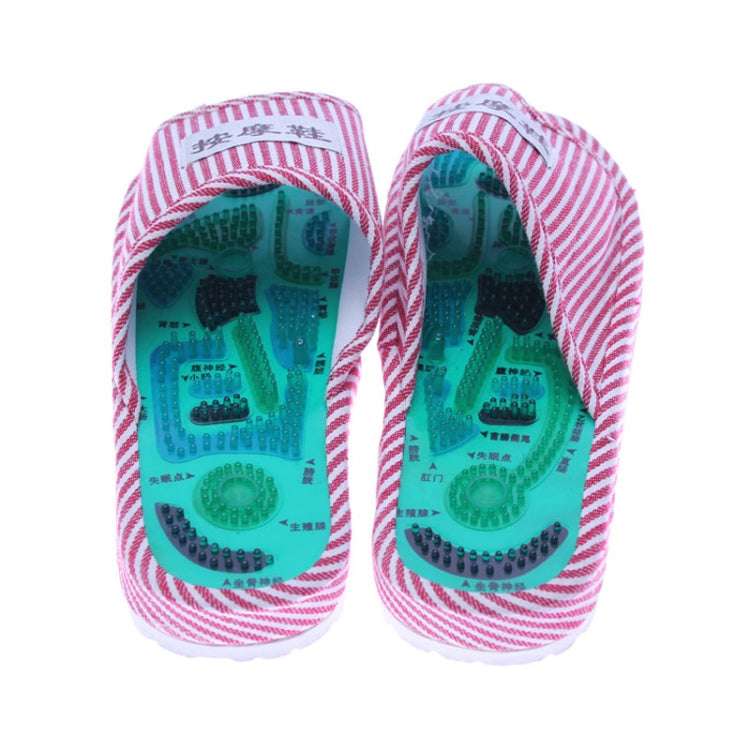 Massage Slippers Striped Massage Shoes Couple Models, Size:One Size