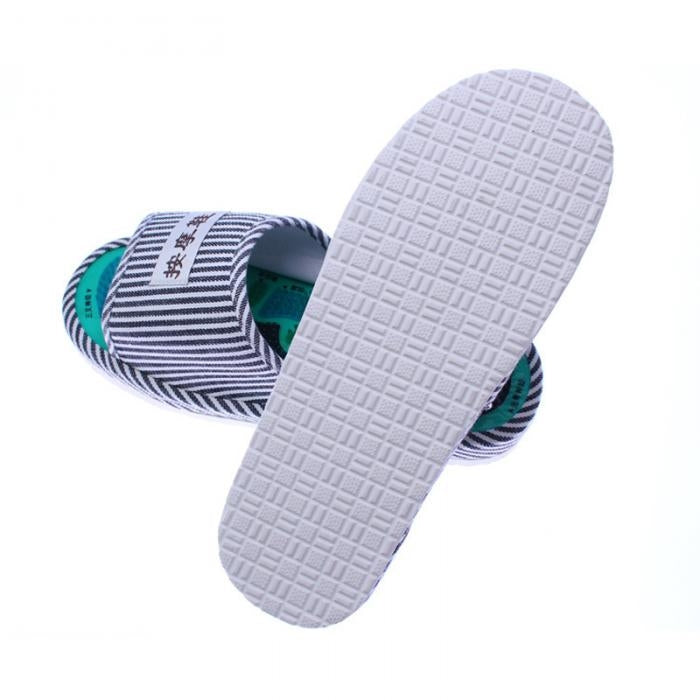 Massage Slippers Striped Massage Shoes Couple Models, Size:One Size