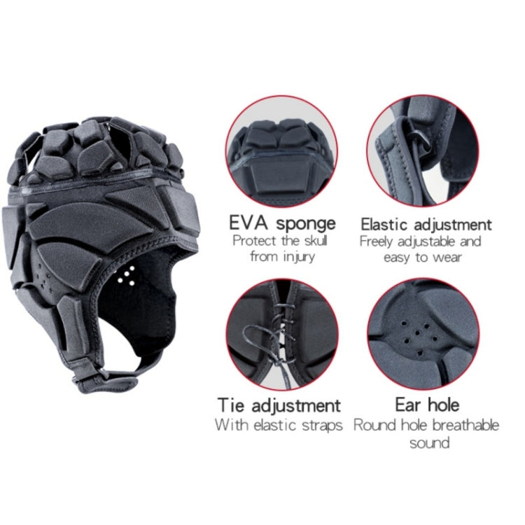Profession Goalkeeper Adjustable Anti-Collision Helmet Sports Protective Gear, Size:S