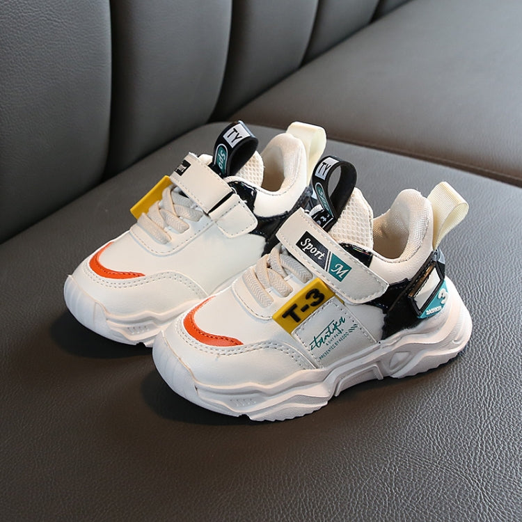 Faux Leather Fashion Comfortable Sneakers Baby Shoes Sports Shoes Autumn Winter Toddler Shoes, Shoes Size:22