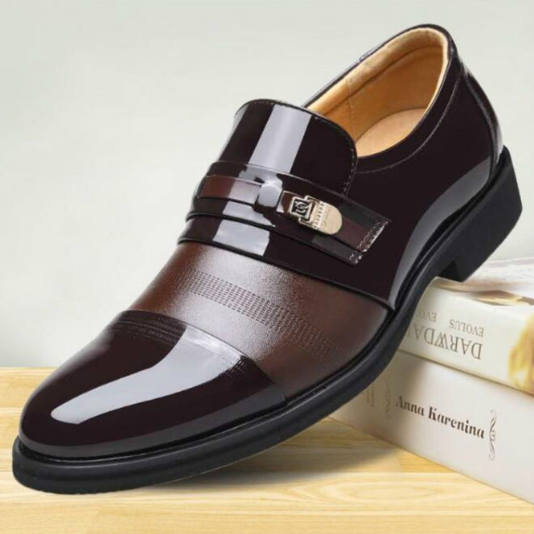 Men Summer Hole Shoe Slip-on Dress Business Shoes, Size:45