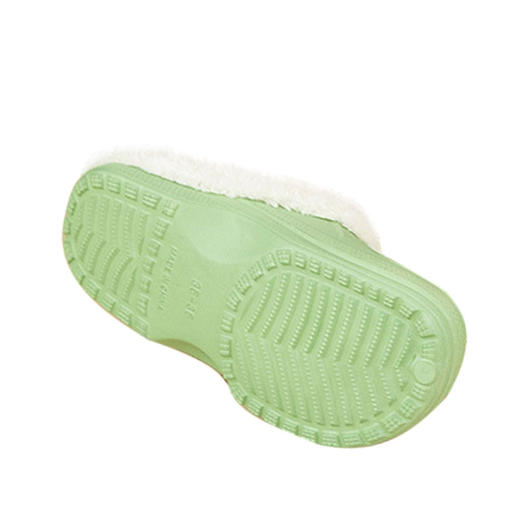 Waterproof Indoor Home Winter Warm Non-Slip Wool Cotton Slippers Couple Models, Size:39-40