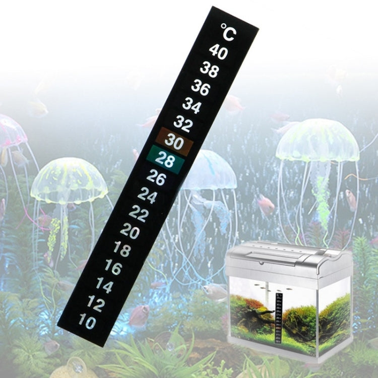 2 PCS PET Material Digital LCD Color Fish Tank Sticker Thermometer
