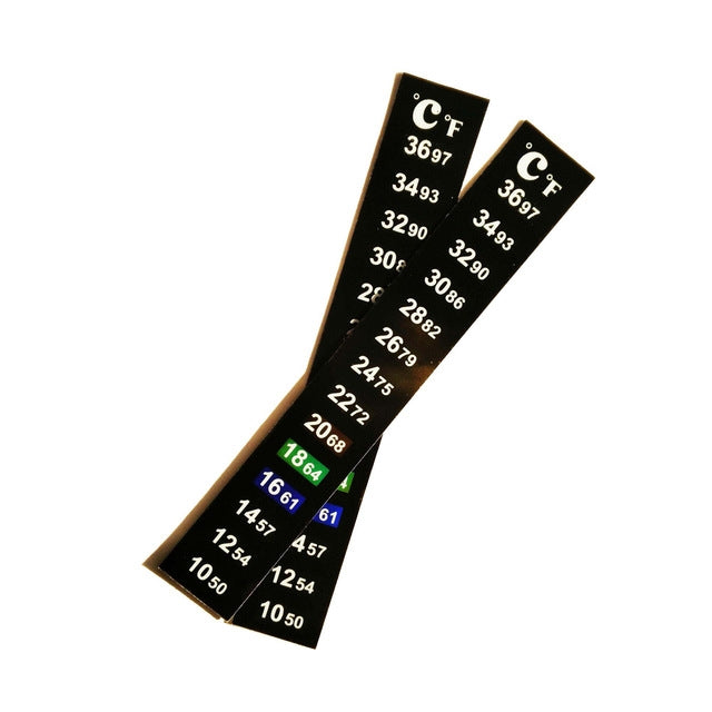 2 PCS PET Material Digital LCD Color Fish Tank Sticker Thermometer