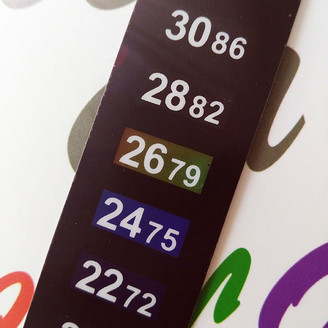 2 PCS PET Material Digital LCD Color Fish Tank Sticker Thermometer