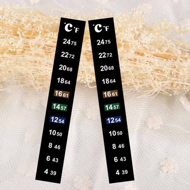 2 PCS PET Material Digital LCD Color Fish Tank Sticker Thermometer