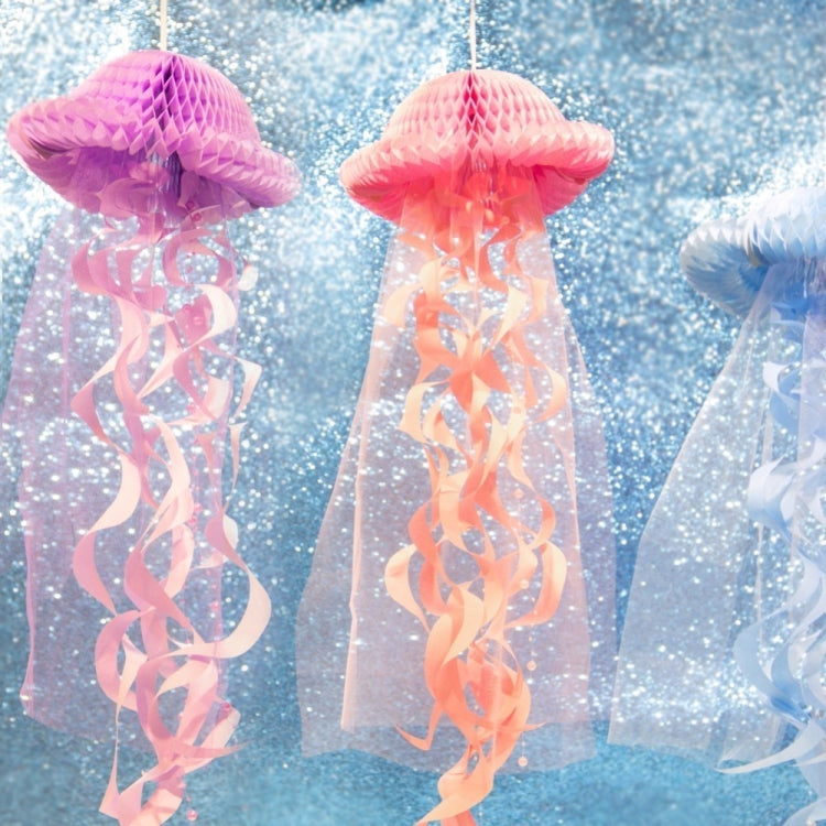 Honeycomb Jellyfish Pastel Mermaid Party Birthday Party Decorations Hanging