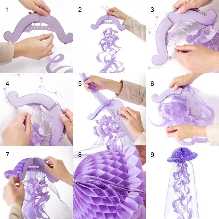 Honeycomb Jellyfish Pastel Mermaid Party Birthday Party Decorations Hanging