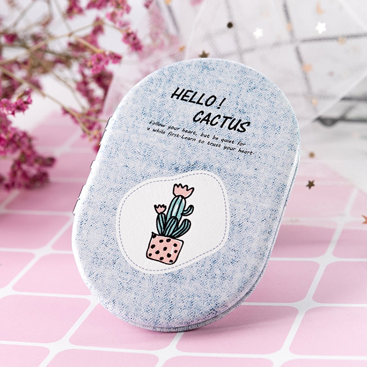 Portable Cosmetic Mirror Fresh Cactus Small Mirror