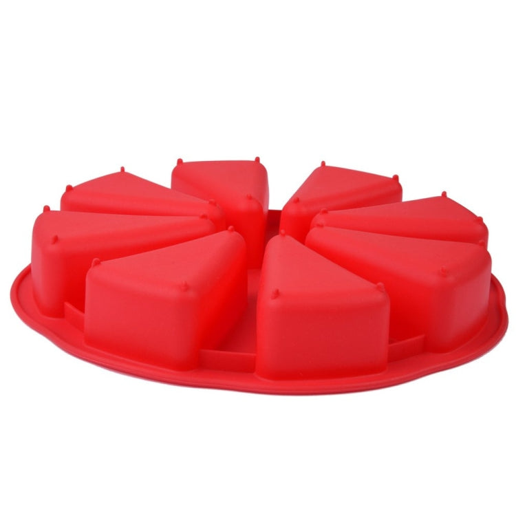 DIY Silicone Eight-point Triangle Mould Silicone Cake Mold Baking Tool, Random Color Delivery(27Ã—4.5cm)