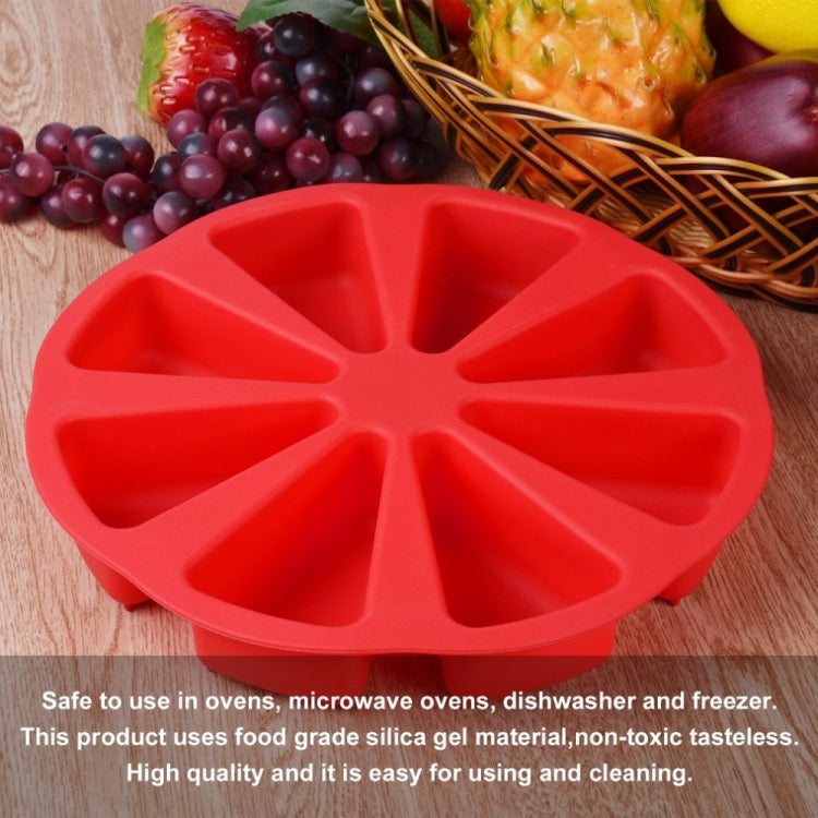 DIY Silicone Eight-point Triangle Mould Silicone Cake Mold Baking Tool, Random Color Delivery(27Ã—4.5cm)