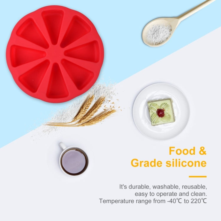 DIY Silicone Eight-point Triangle Mould Silicone Cake Mold Baking Tool, Random Color Delivery(27Ã—4.5cm)