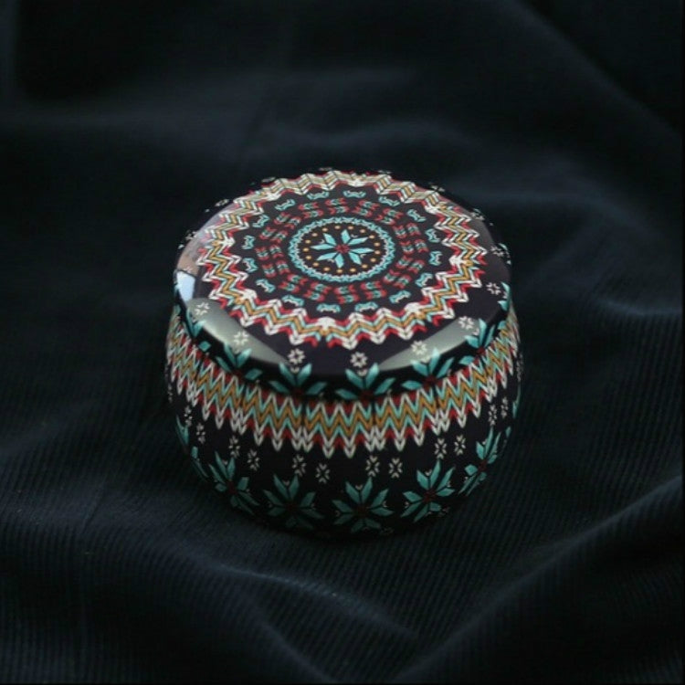 Mini Gift Jewelry Tin Box Cookie Candy Tea Storage Round Drum Tinplate Box Drawer Organizer
