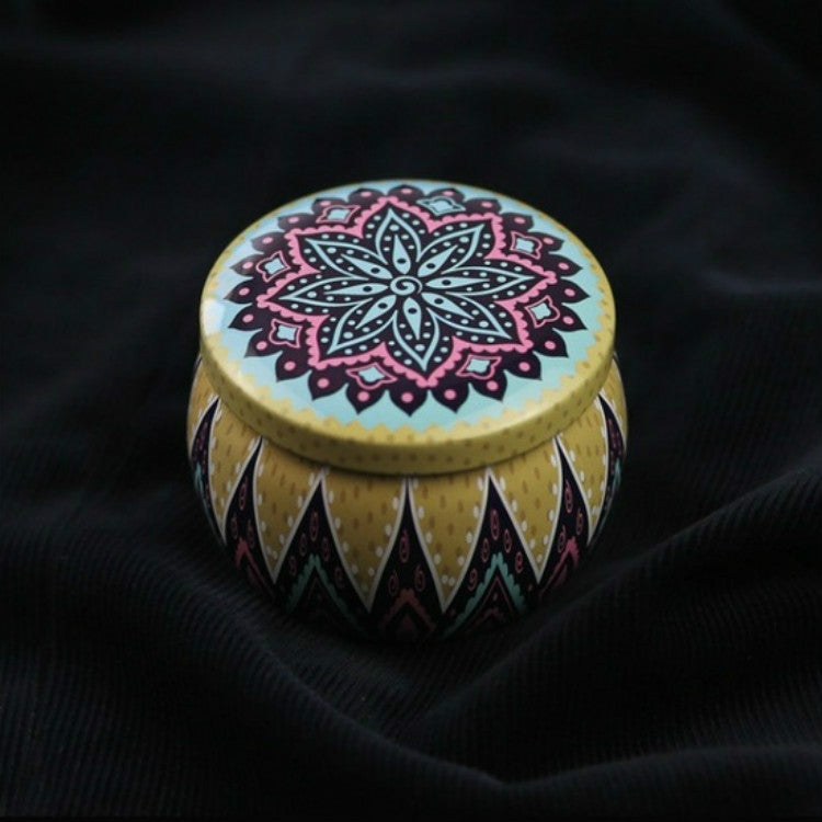 Mini Gift Jewelry Tin Box Cookie Candy Tea Storage Round Drum Tinplate Box Drawer Organizer