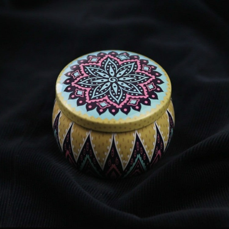 Mini Gift Jewelry Tin Box Cookie Candy Tea Storage Round Drum Tinplate Box Drawer Organizer