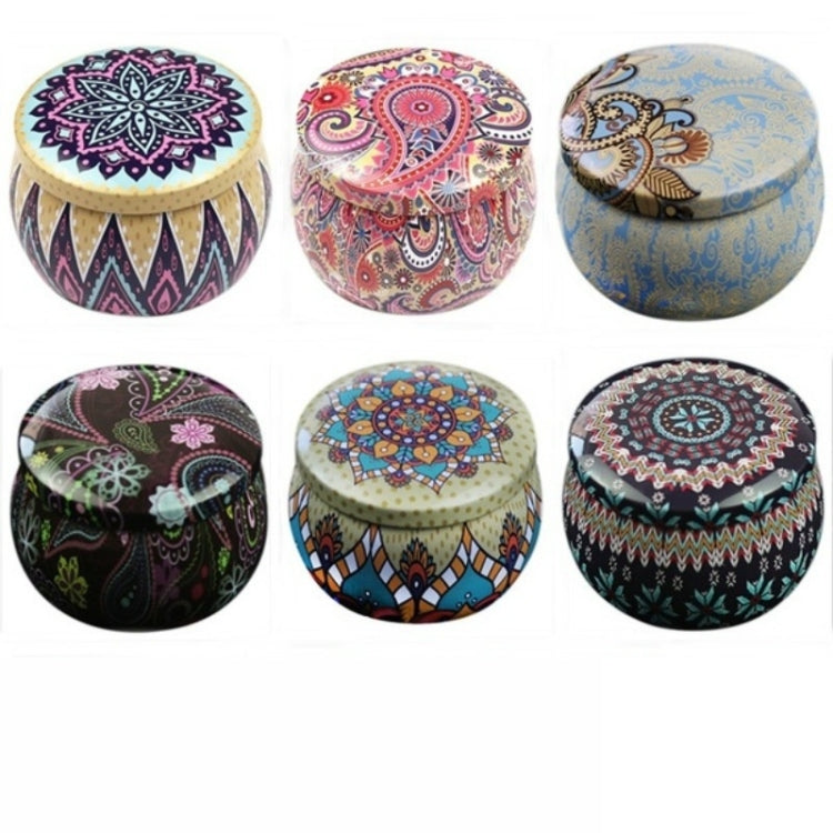 Mini Gift Jewelry Tin Box Cookie Candy Tea Storage Round Drum Tinplate Box Drawer Organizer