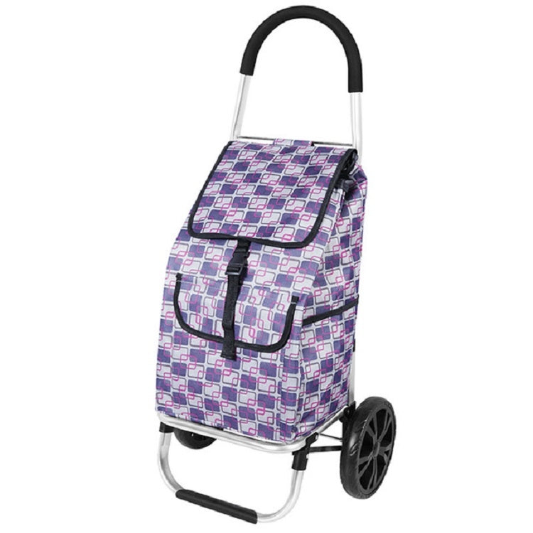 Portable Trolley Folding Shopping Cart Grocery Shopping Cart Multifunctional Outdoor Small Cart